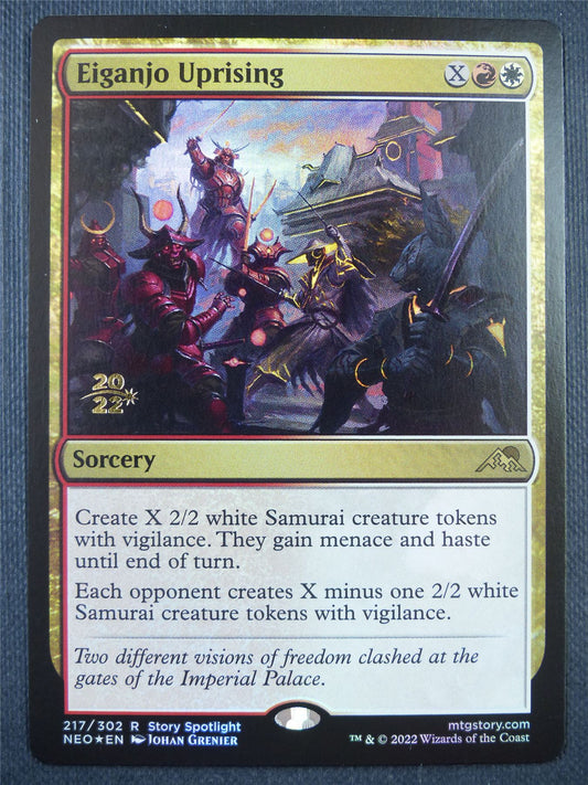 Eiganjo Uprising Pre-Release Promo Foil - Mtg Card #8QB