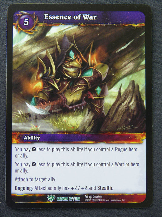 Essence Of War - Uncommon - World Of Warcraft #1I6