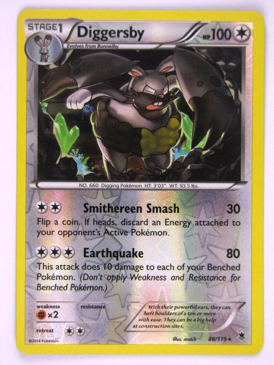 Pokemon Cards: DIGGERSBY 88/119 REVERSE HOLO # 20B23