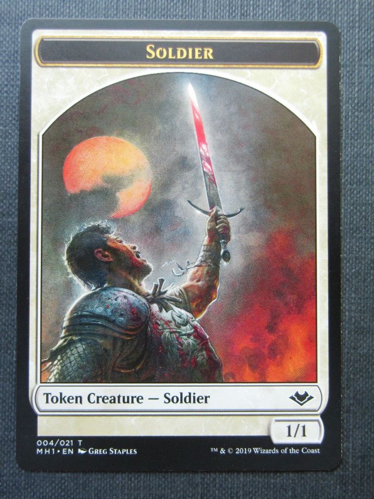 Soldier Elemental Token - Modern Horizons - Mtg Magic Cards # 8A77