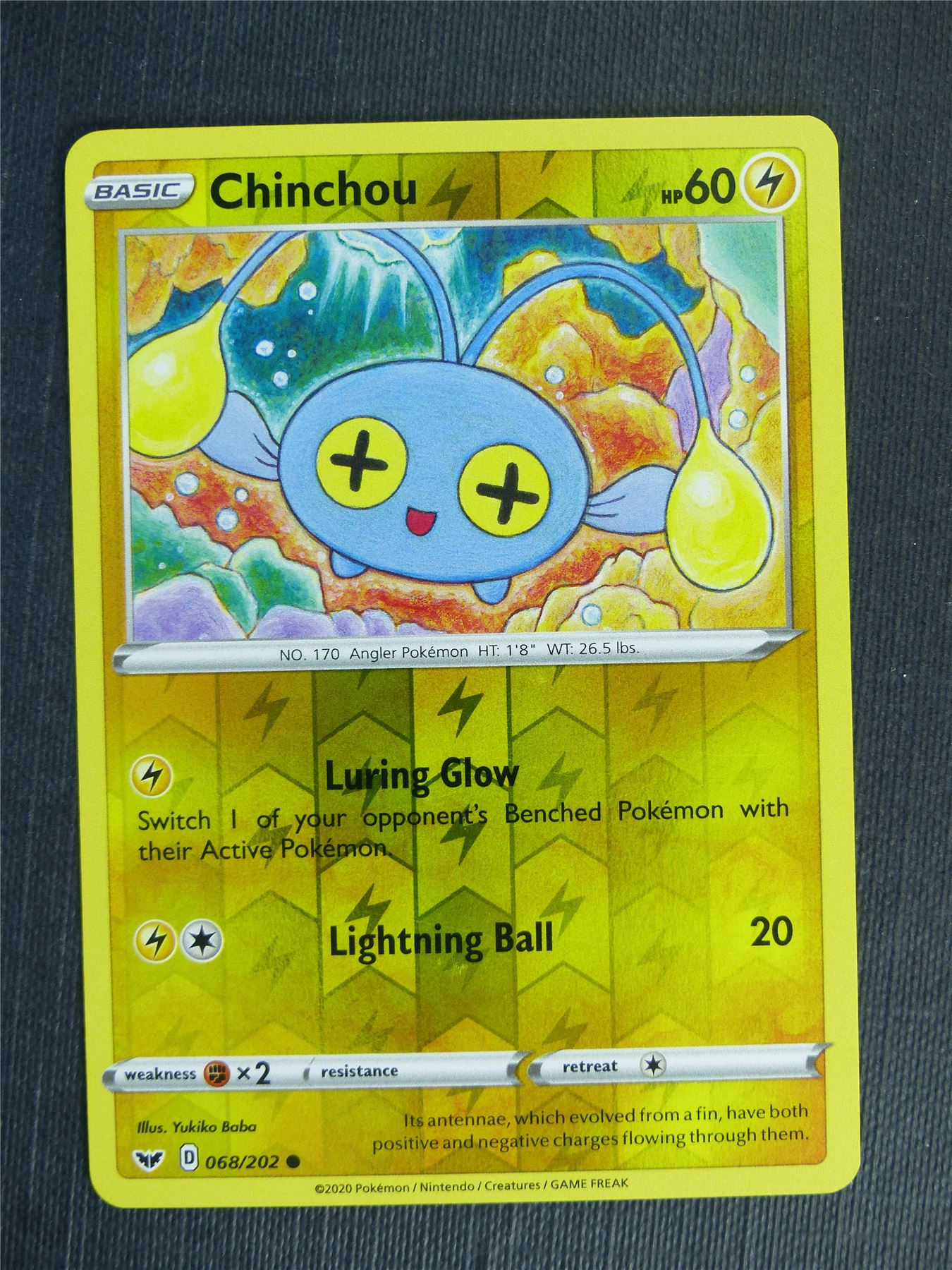 Chinchou 068/202 Reverse Holo - Pokemon Cards #2G7