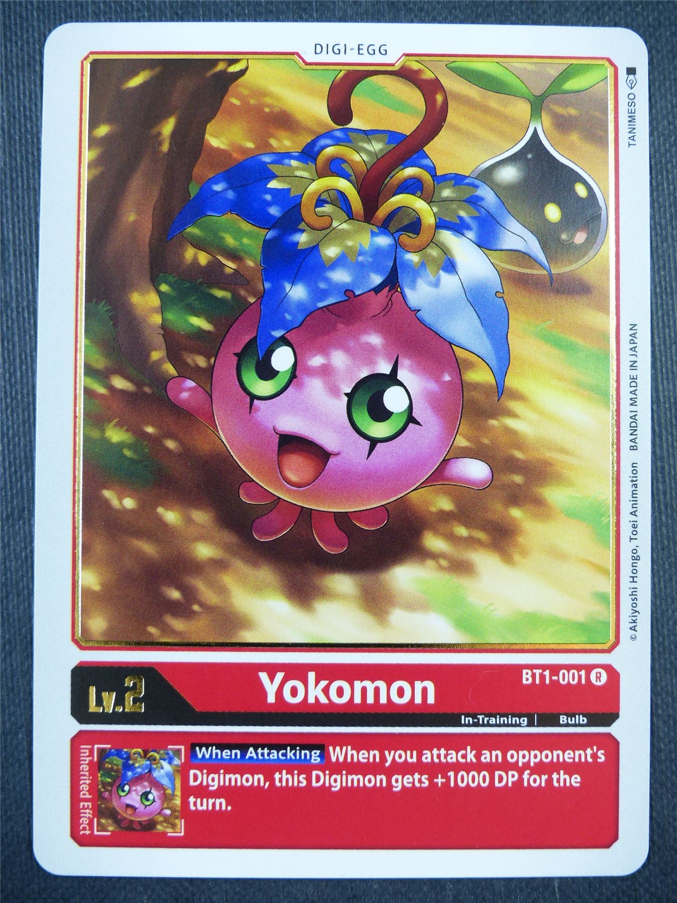 Yokomon BT1-001 R - Digimon Card #9GC