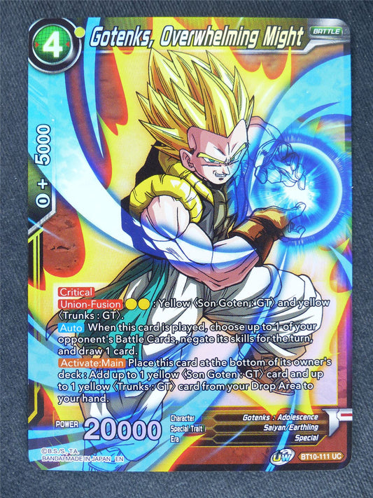 Gotenks Overwhelimg Might Foil - Dragon Ball Super Cards #8V