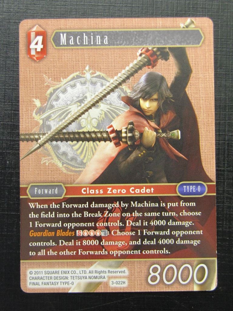 Machina 3-022H - Final Fantasy Card #