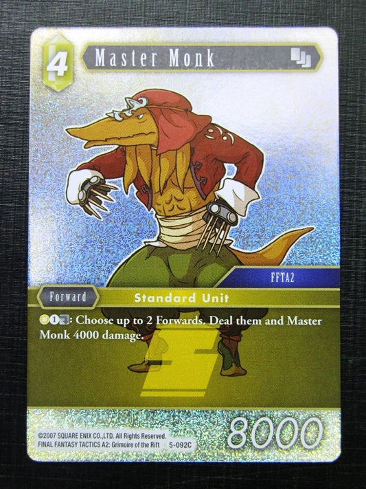 Master Monk 5-092C - Foil - Final Fantasy Card # 10J22