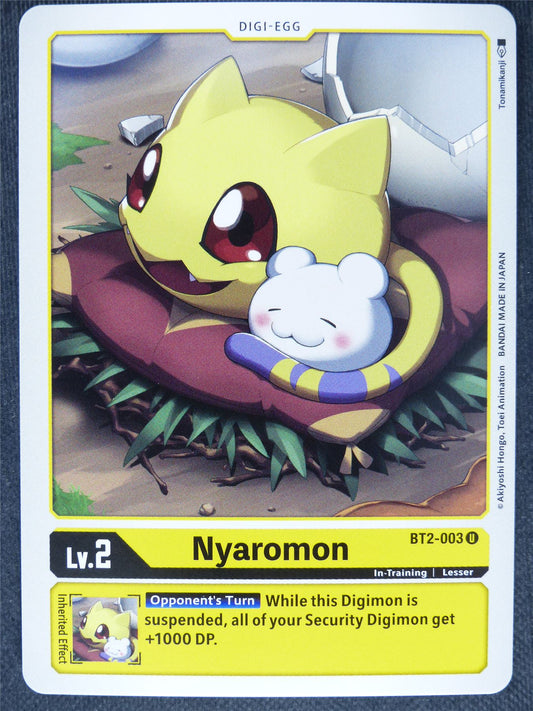 Nyromon BT2-003 U - Digimon Cards #PI