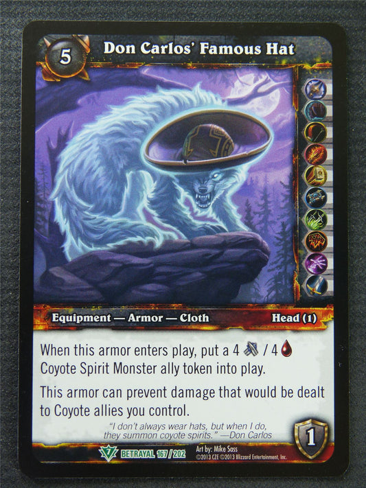 Don Carlos Famous Hat - Uncommon - World Of Warcraft #1F8