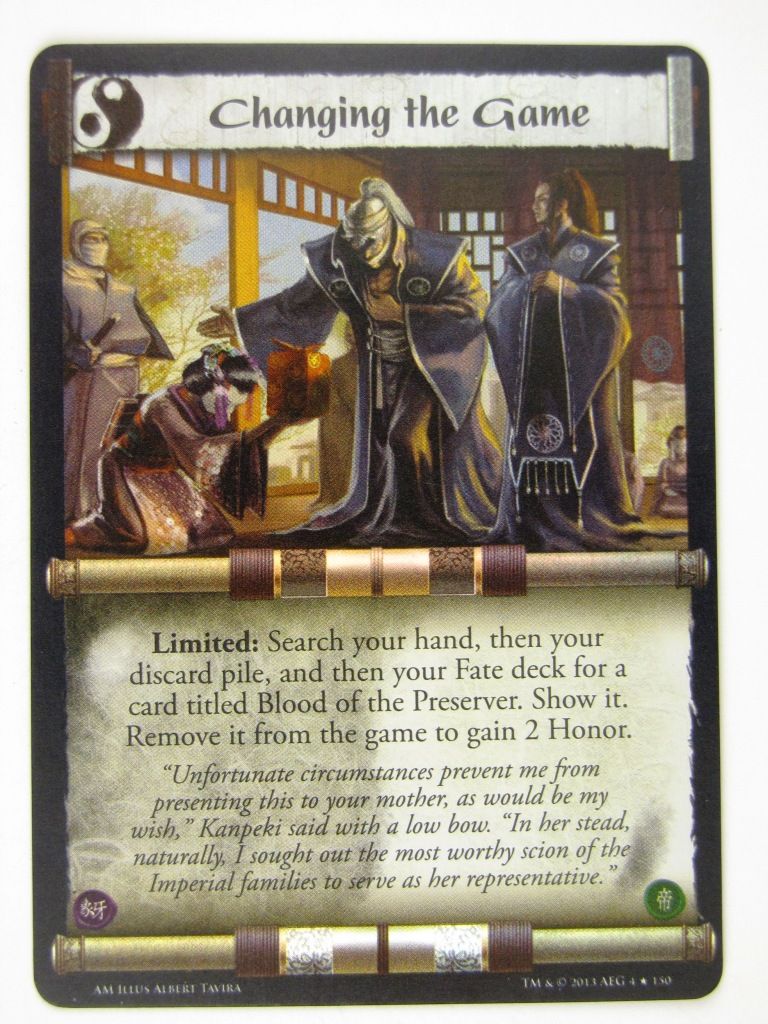 L5R Cards: Aftermath: CHANGING THE GAME FOIL # 14F75