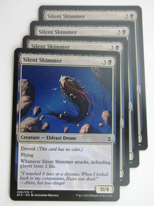 MTG Cards: BATTLE FOR ZENDIKAR: SILENT SKIMMER x4 # 37A68