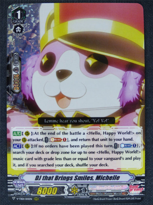 DJ That Brings Smiles Michelle V-TB01 RRR - Vanguard Cards #EJ