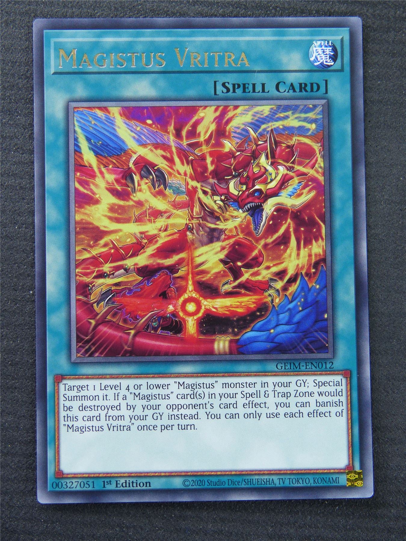 Magistus Vritra GEIM Rare - 1st Edition - Yugioh Card #1PO