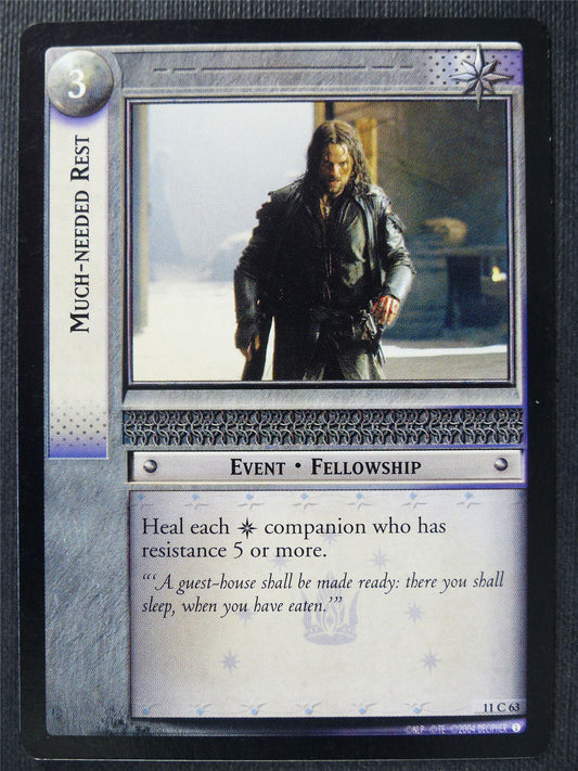 Much-Needed Rest 11 C 63 - LotR Card #3JI