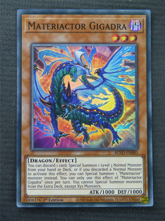 Materiactor Gigadra BLVO Super Rare - 1st Edition - Yugioh Card #1PX