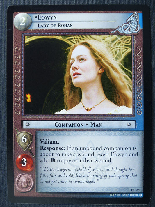 Eowyn 4 C 270 - LotR Card #49Q