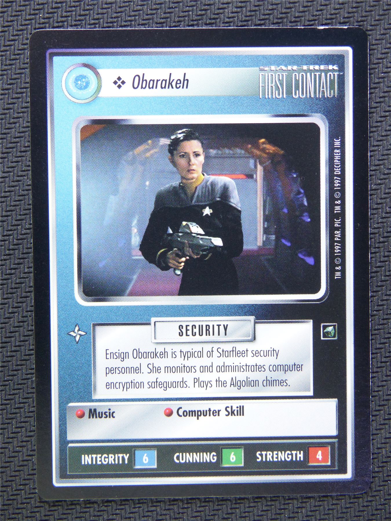 Obarakeh Black Border - Star Trek CCG First Contact #4YD