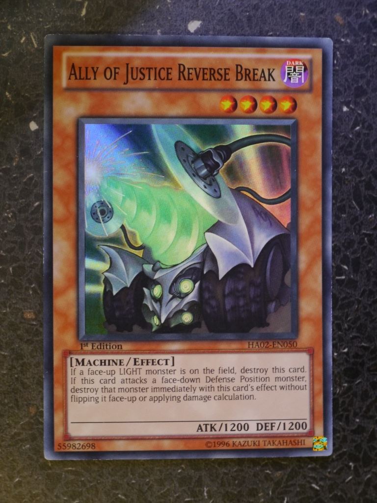 Yugioh Cards: ALLY OF JUSTICE REVERSE BREAK HA02 SUPER RARE # 3C15