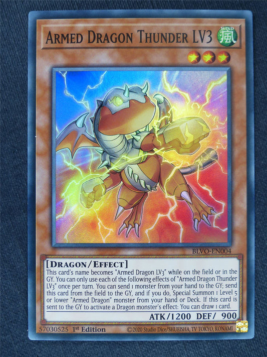 Armed Dragon Thunder LV3 Super Rare - Yugioh Cards #WT