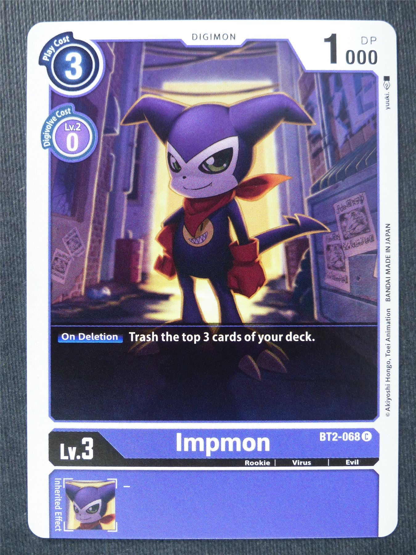 Impmon BT2-068 C - Digimon Cards #T5