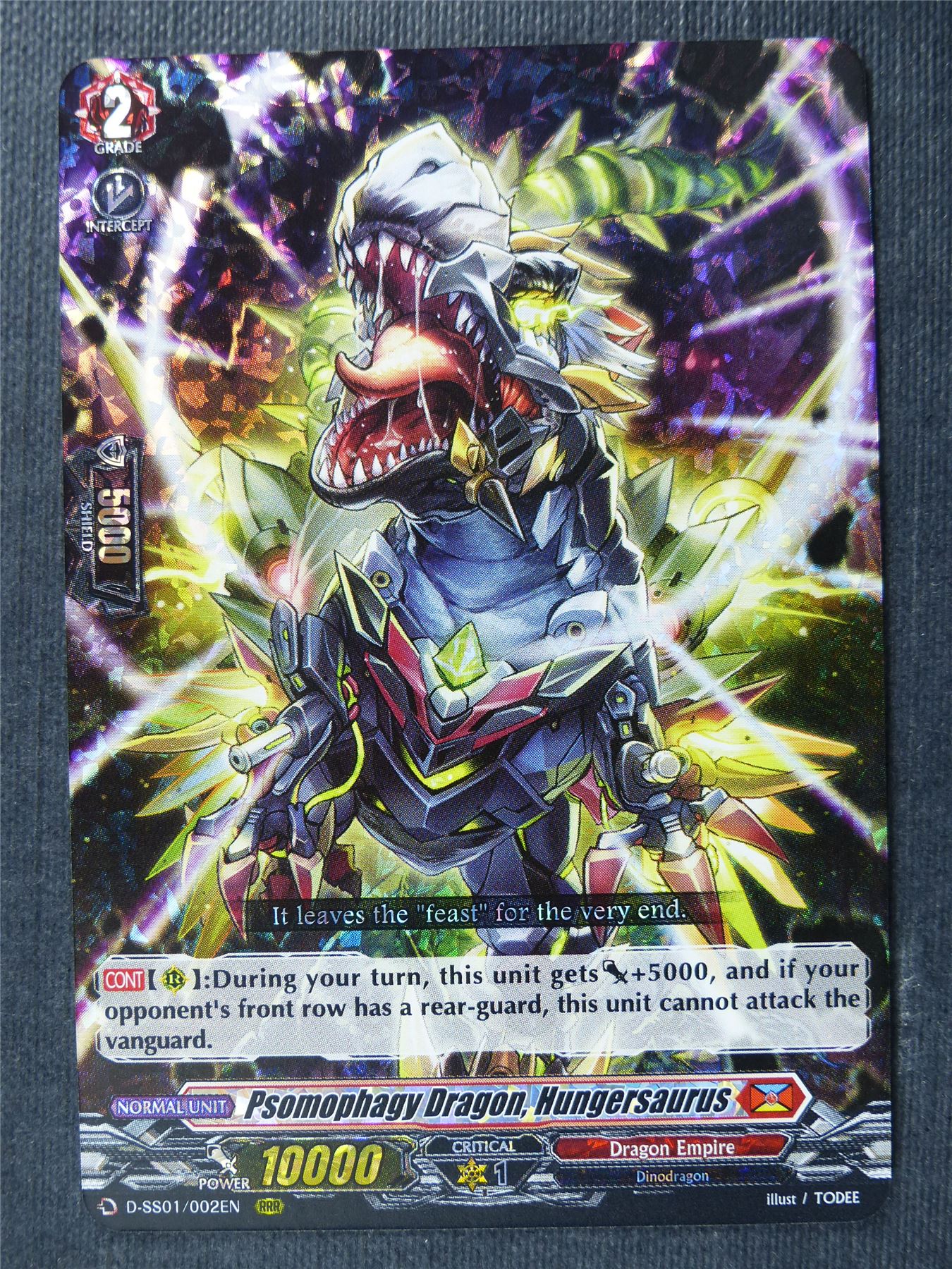 Psomophagy Dragon Hungersaurus D-SS01 RRR - Vanguard Cards #1F6