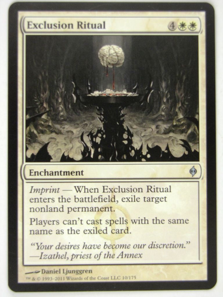 MTG Magic: the Gathering Cards: EXCLUSION RITUAL: NPH