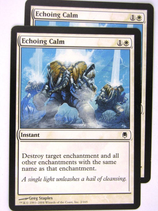 MTG Magic: the Gathering Cards: ECHOING CALM x2: DST
