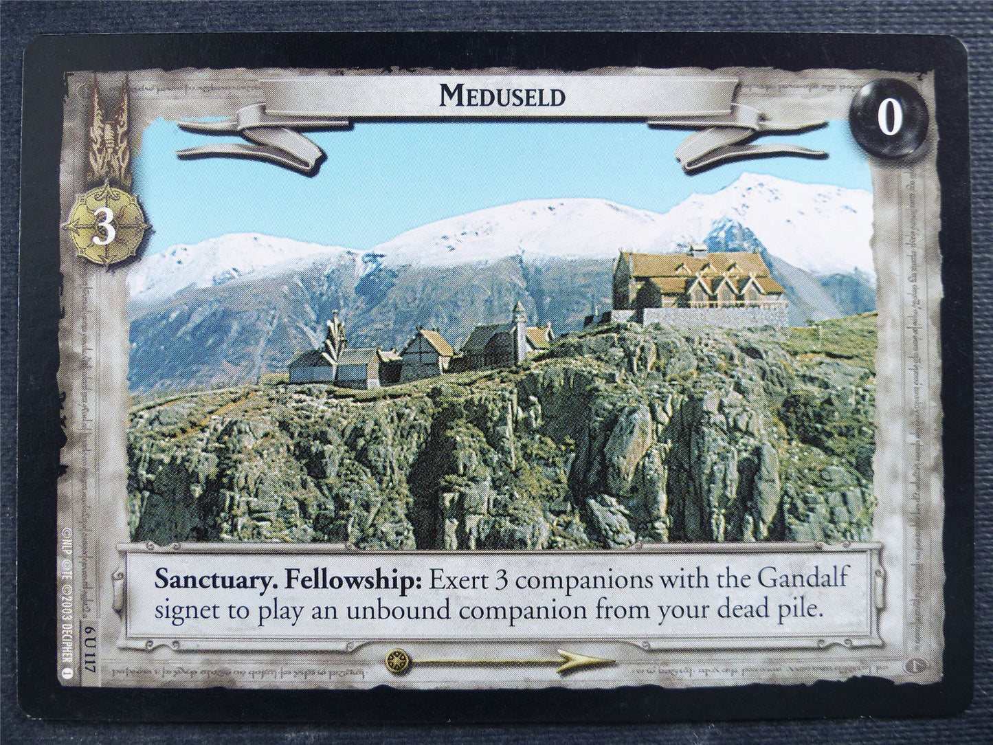 Meduseld 6 U 117 - LotR Card #463