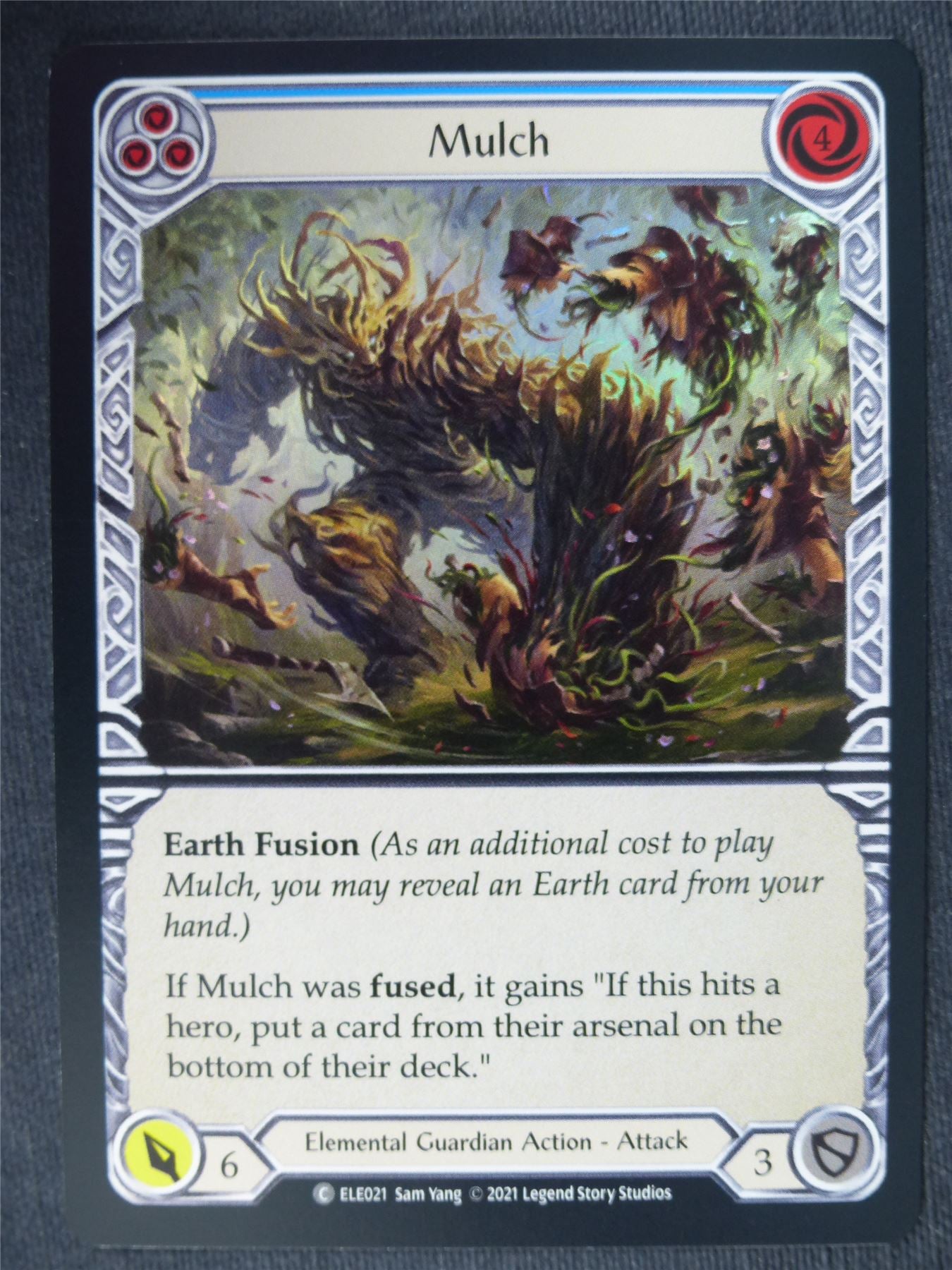 Mulch C Foil Blue - 1st Ed Tales of Aria - Flesh and Blood