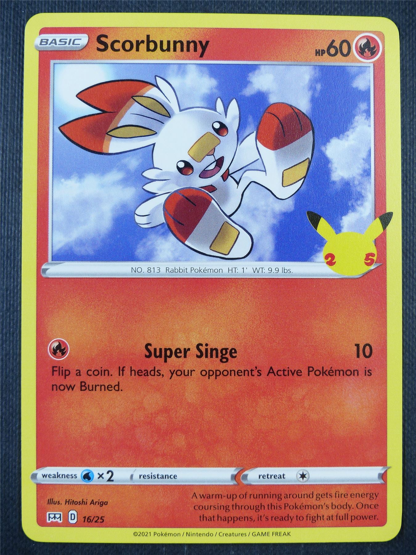 Scorbunny 16/25 - Pokemon Card #8WQ