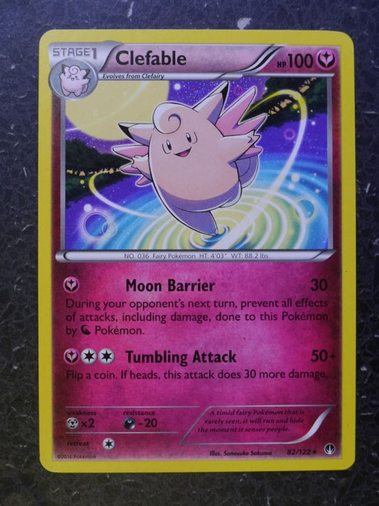 Pokemon Cards: CLEFABLE 82/122 RARE # 7C28