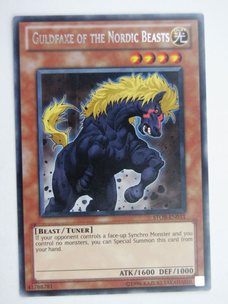 Yugioh Cards: GULDFAXE OF THE NORDIC BEASTS STOR RARE # 28G22