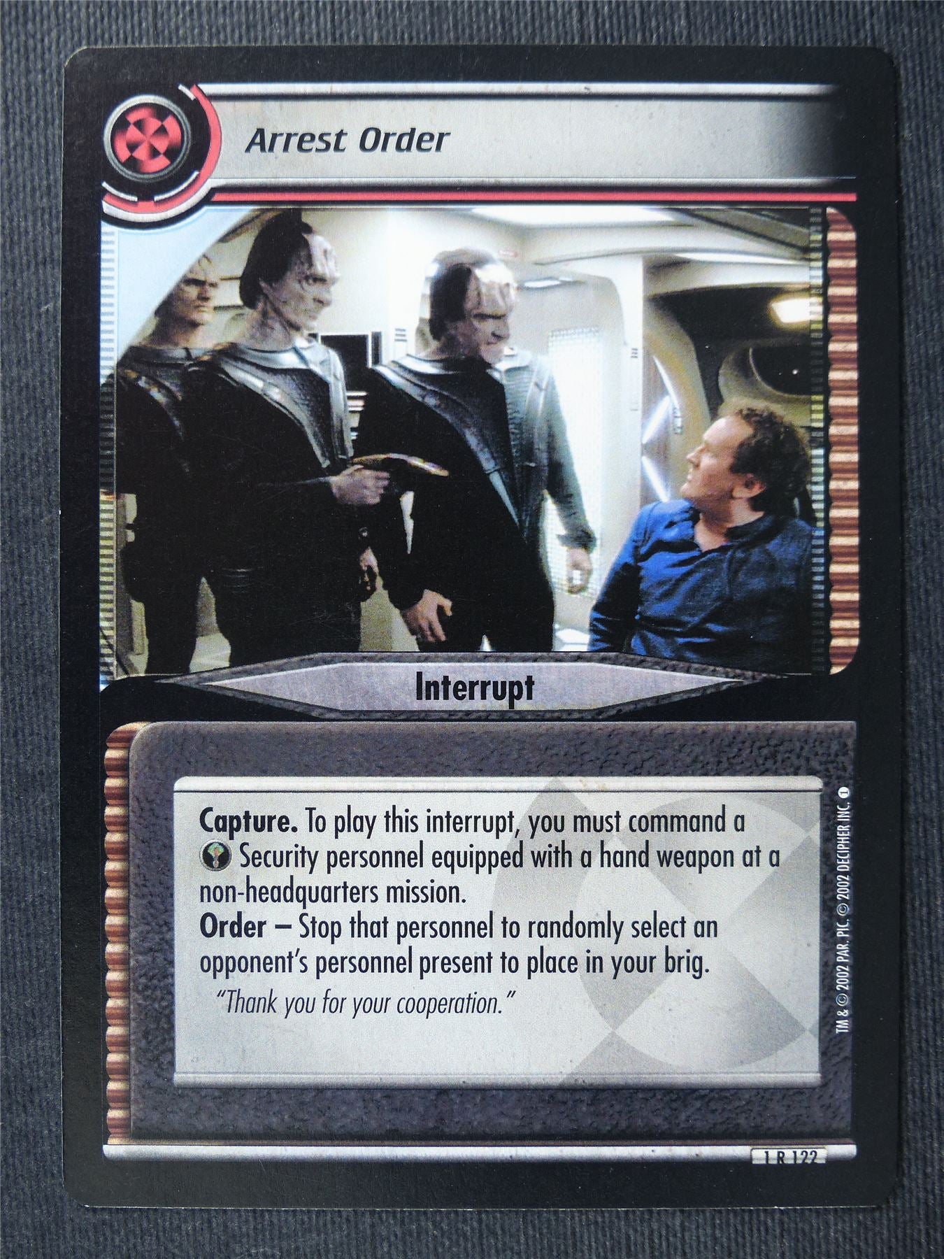 Arrest Order - Star Trek Cards #X0