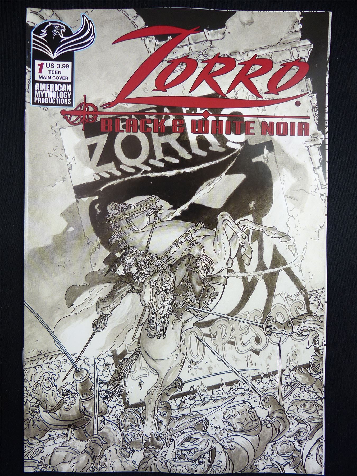 ZORRO: Black & White Noir #1 - Feb 2023 Mythology Comic #391