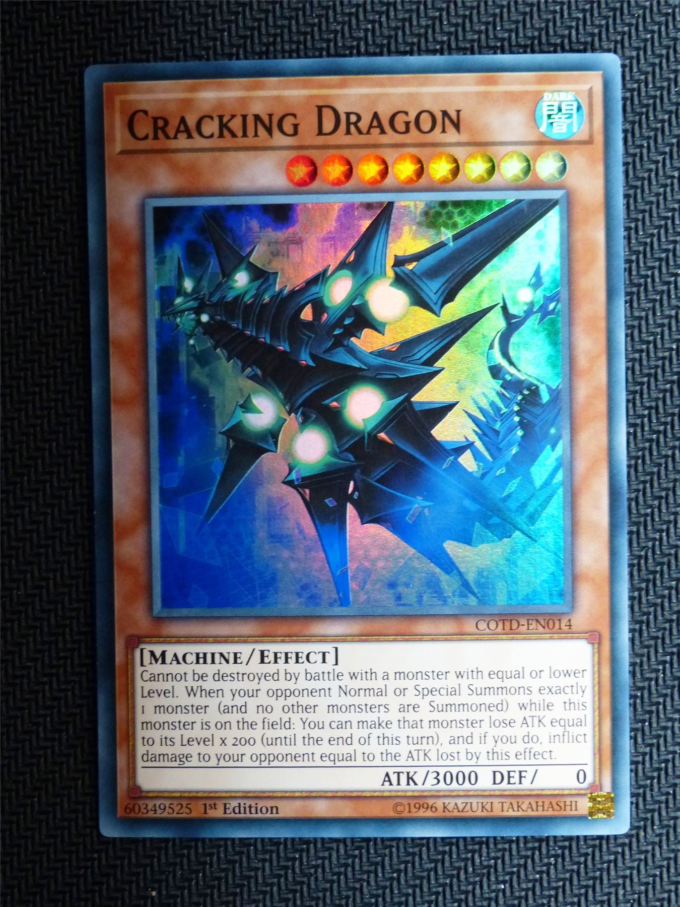 Crackling Dragon - COTD - Super Rare - Yugioh Card # 1H42