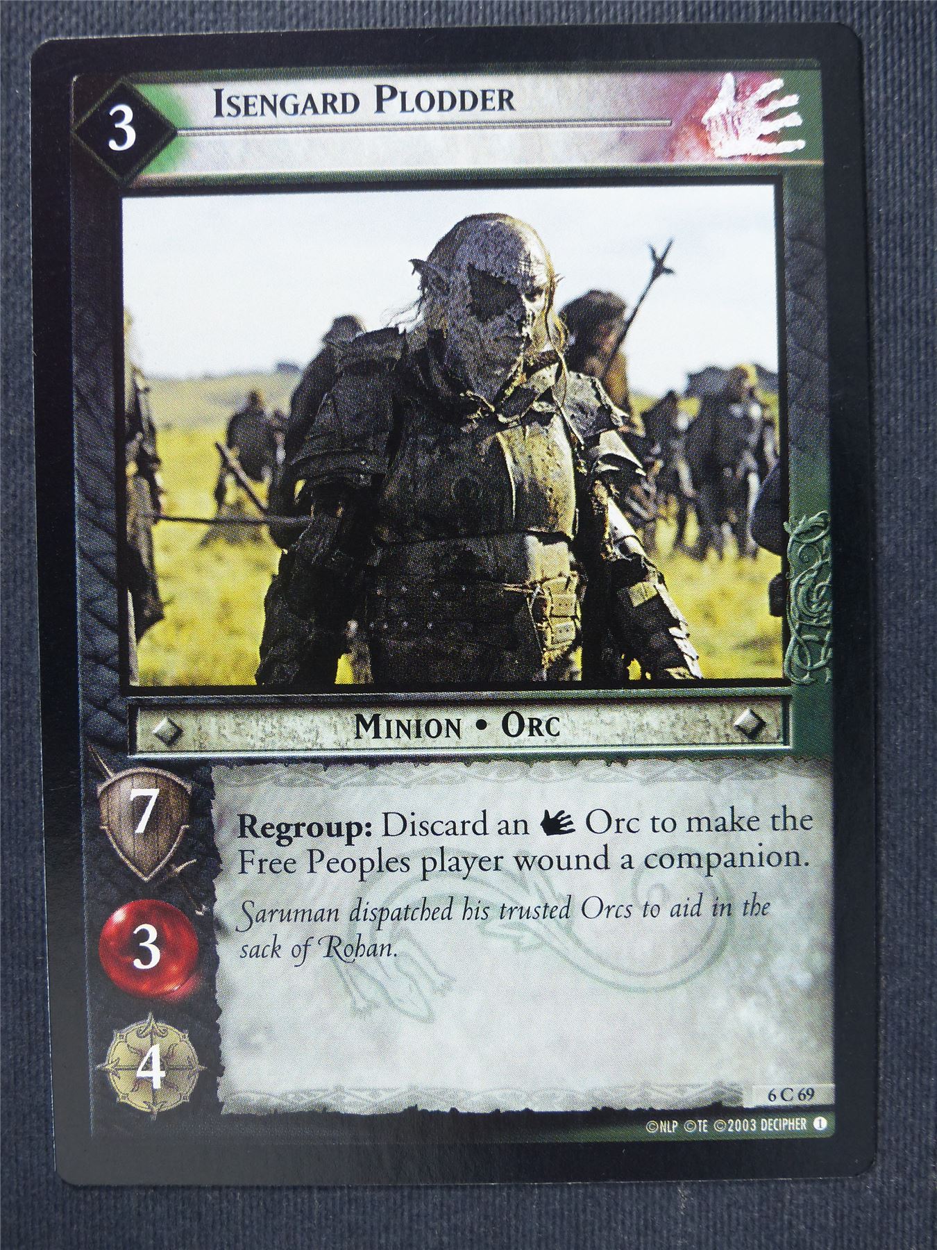 Isengard Plodder 6 C 69 - LotR Cards #3NT