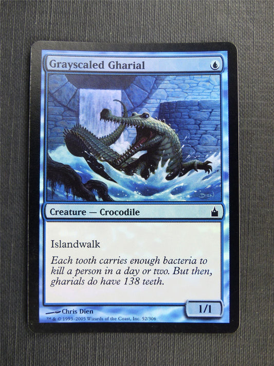Grayscaled Gharial Foil - Mtg Magic Cards #58K