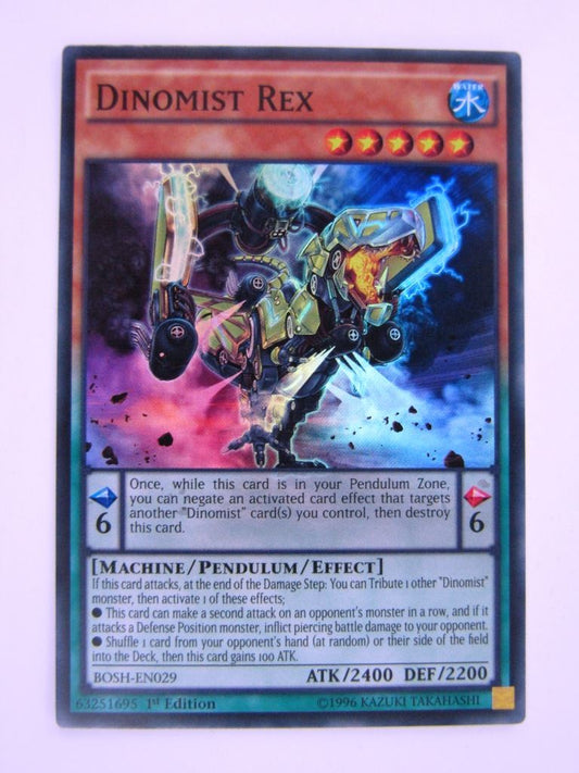 Yugioh Cards: DINOMIST REX BOSH SUPER RARE # 4G74