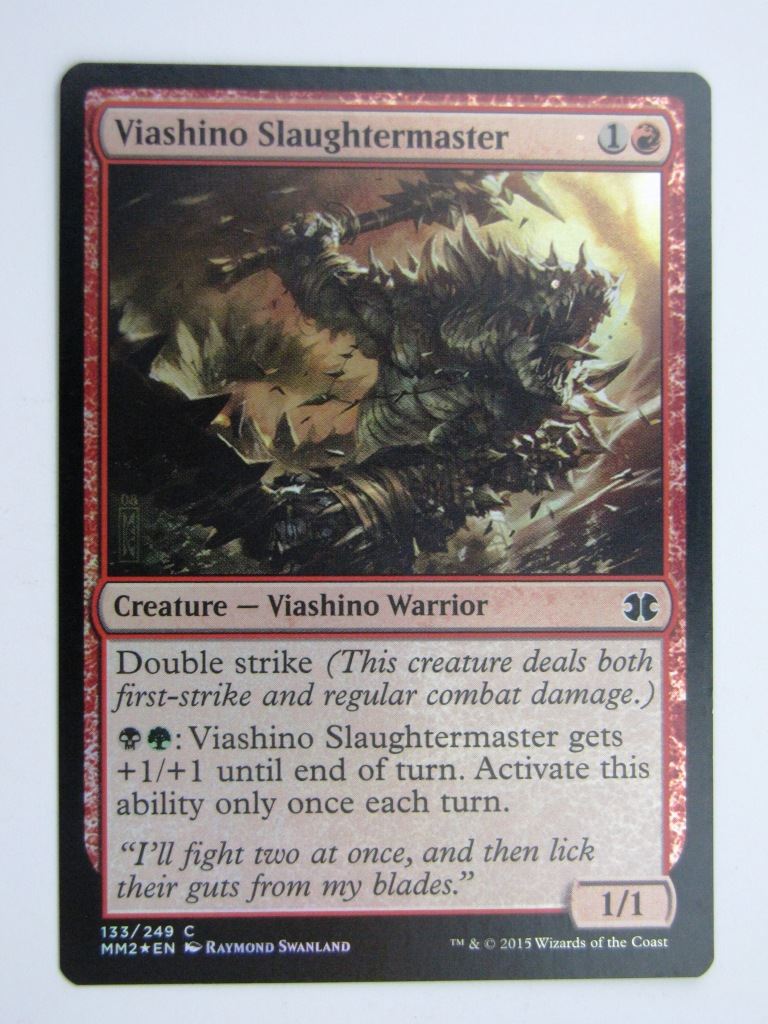 MTG MODERN MASTERS TWO FOIL: VIASHINO SLAUGHTERMASTER # 27J39