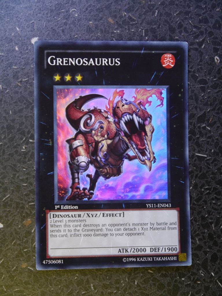 Yugioh Cards: GRENOSAURUS YS11 SUPER RARE # I3