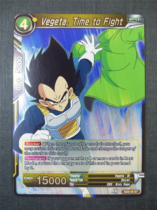 Vegeta Time to Fight ST Foil - Dragon Ball Super Card #A4J