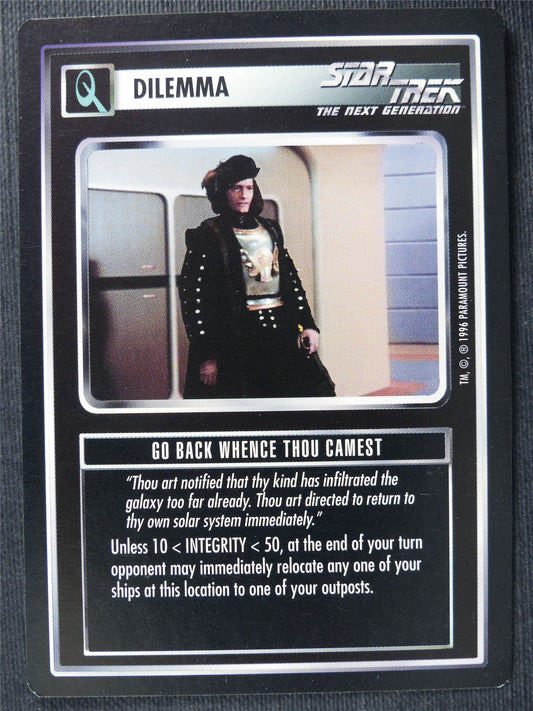 Go Back Whence Thou Camest - NG - Star Trek Cards #16D