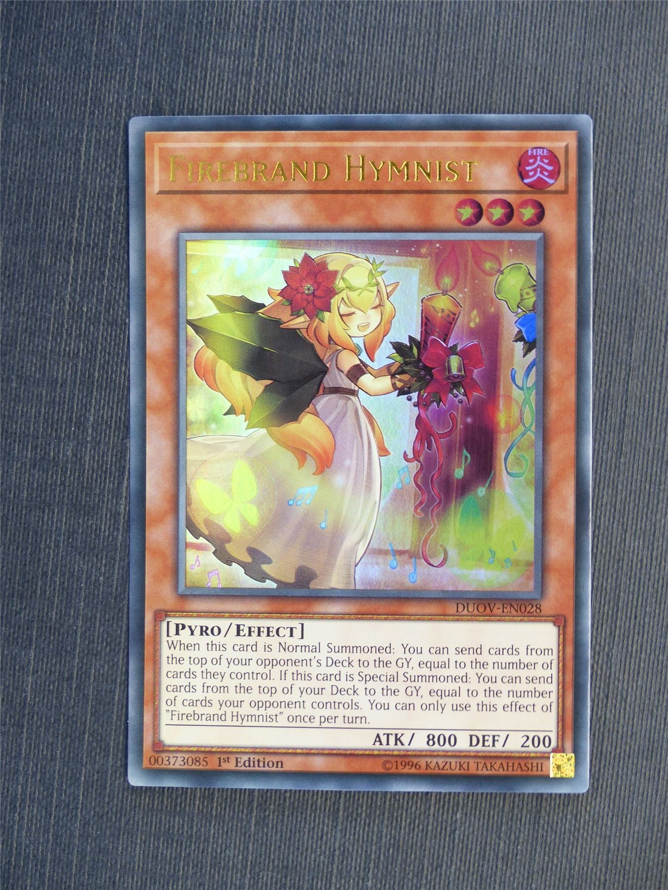 Firebrand Hymnist DUOV Ultra Rare - 1st ed - Yugioh Cards #5HB