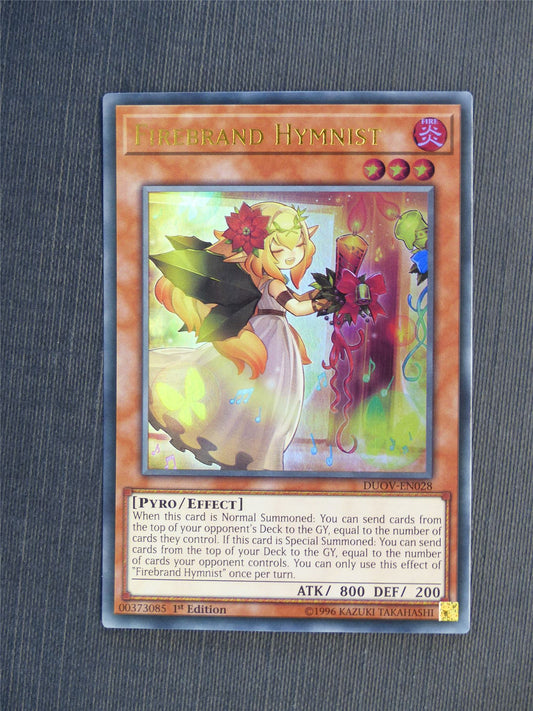 Firebrand Hymnist DUOV Ultra Rare - 1st ed - Yugioh Cards #5HB