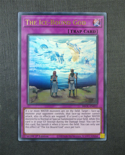 The Ice Bound God BROL Ultra Rare 1st Ed - Yugioh Card #5F9