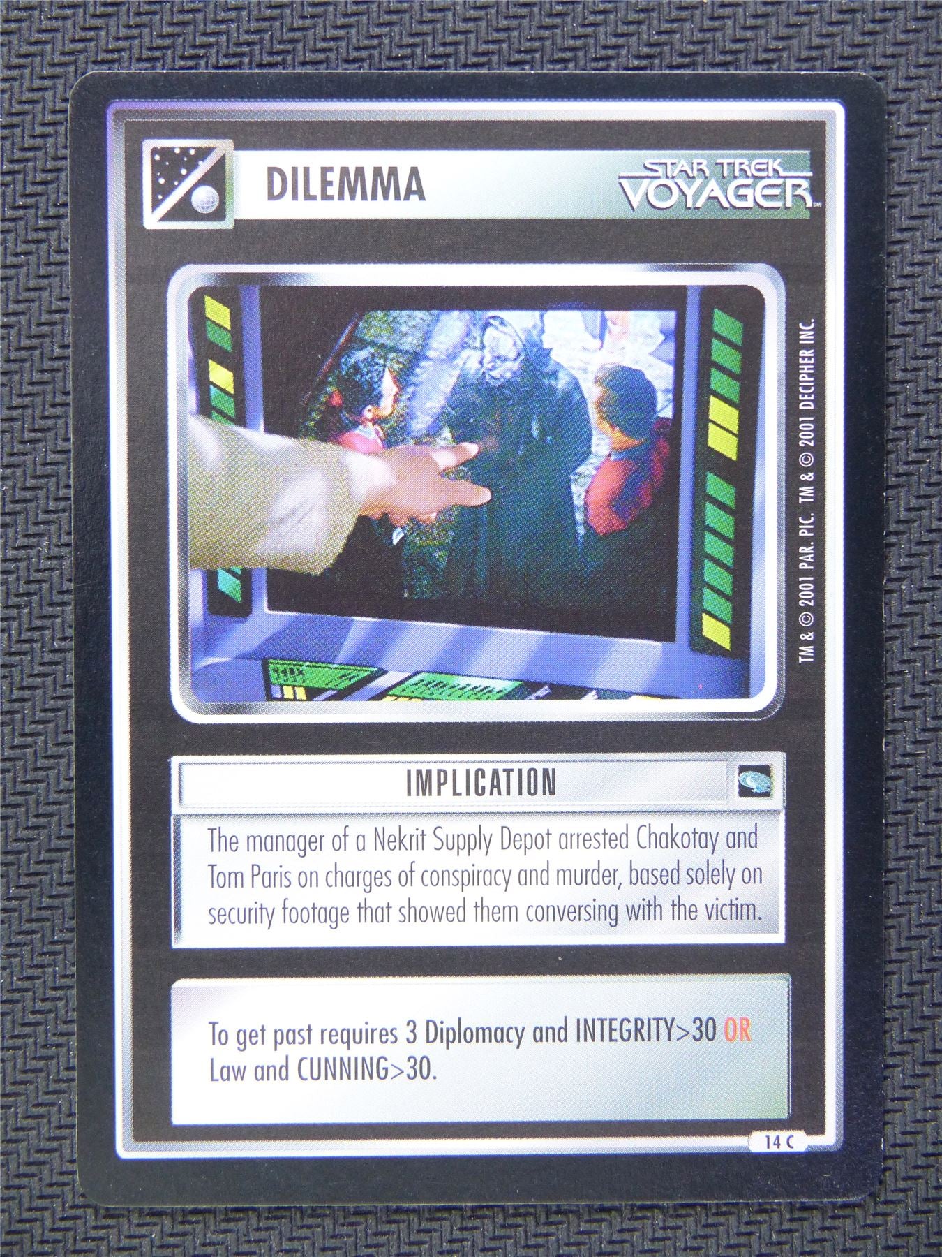 Dilemma Implication - Star Trek CCG Voyager #571