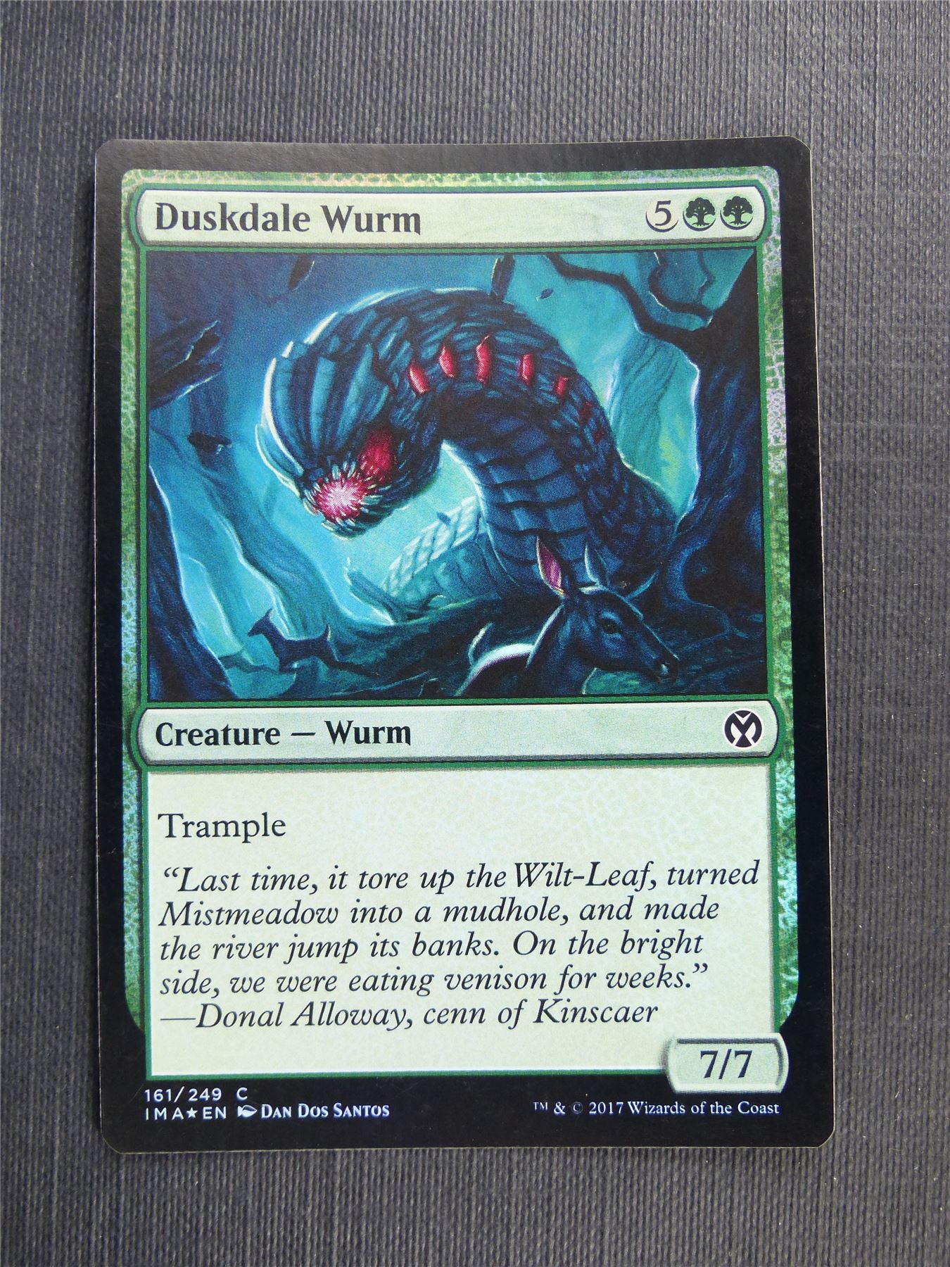 Duskdale Wurm Foil - Mtg Magic Cards #55M