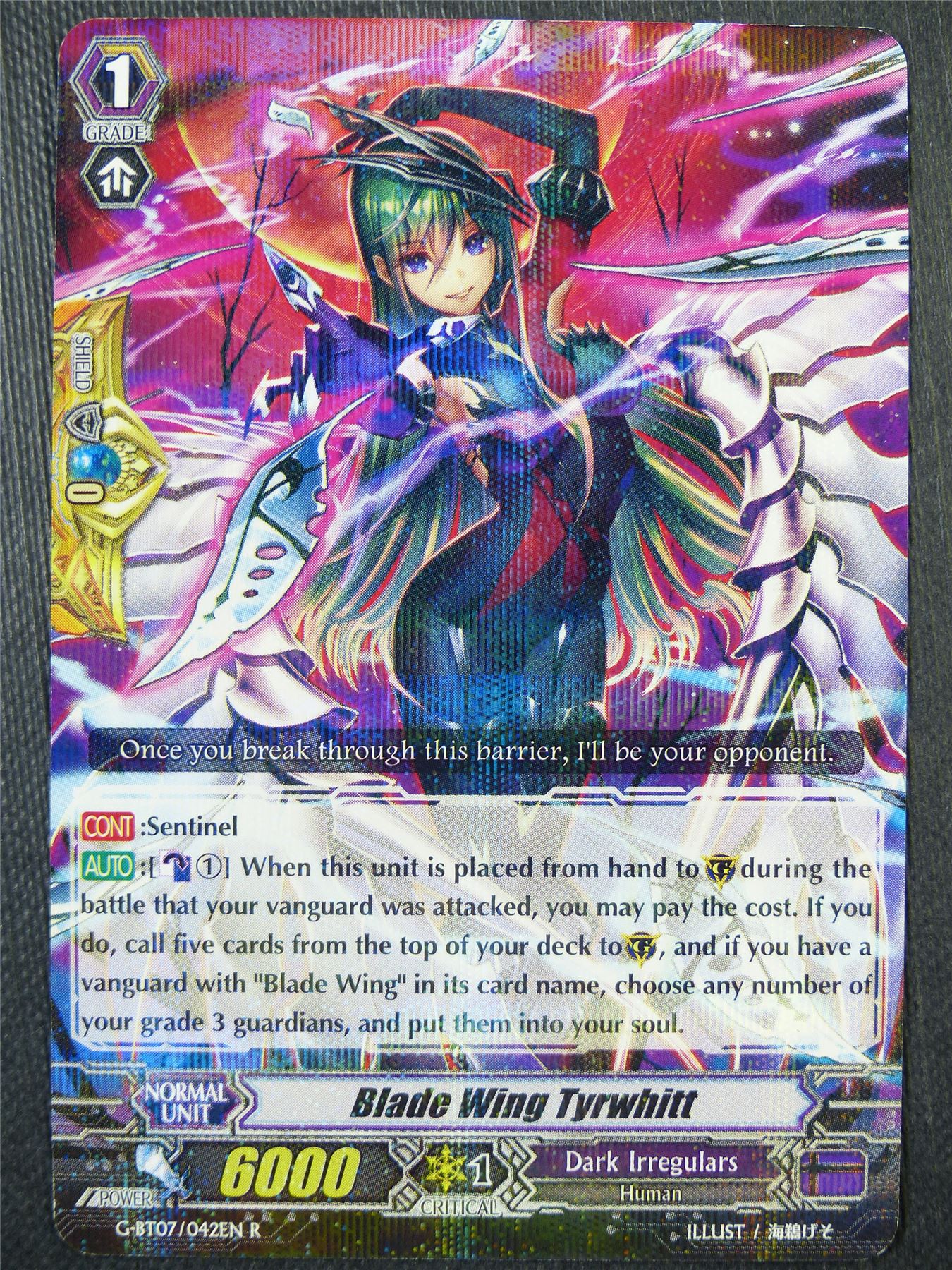 Blade Wing Tyrwhitt G-BT07 R - Vanguard Card #7YB