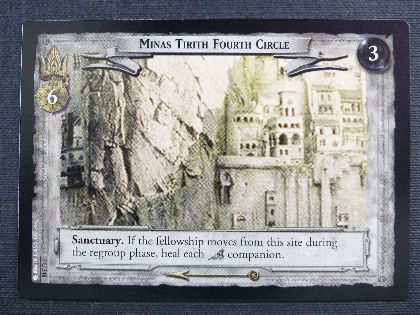 Minas Tirith Fourth Circle 7 U 349 - LotR Cards #2YH