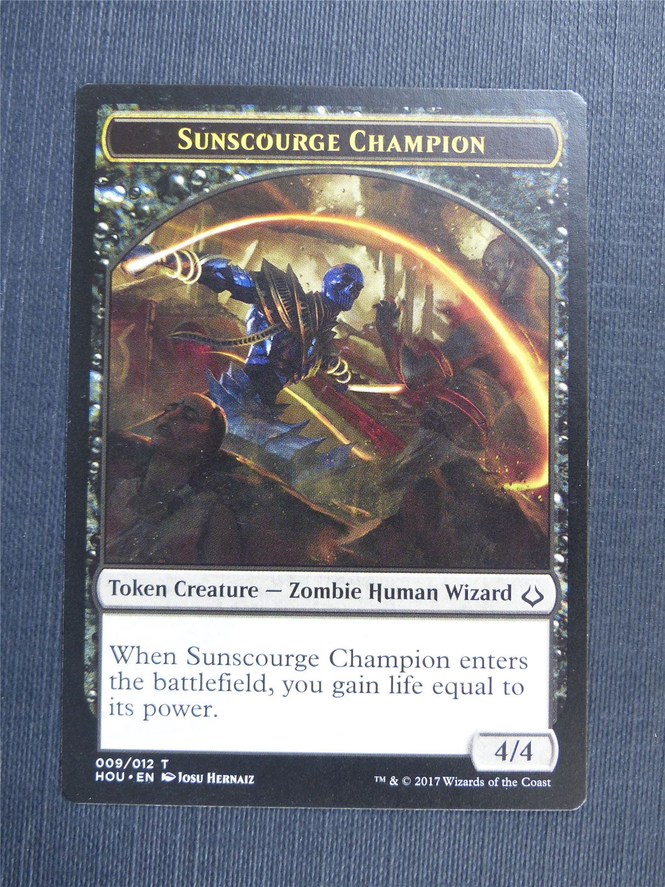 Sunscourge Champion / Cat - Mtg Magic Token Cards #4PA