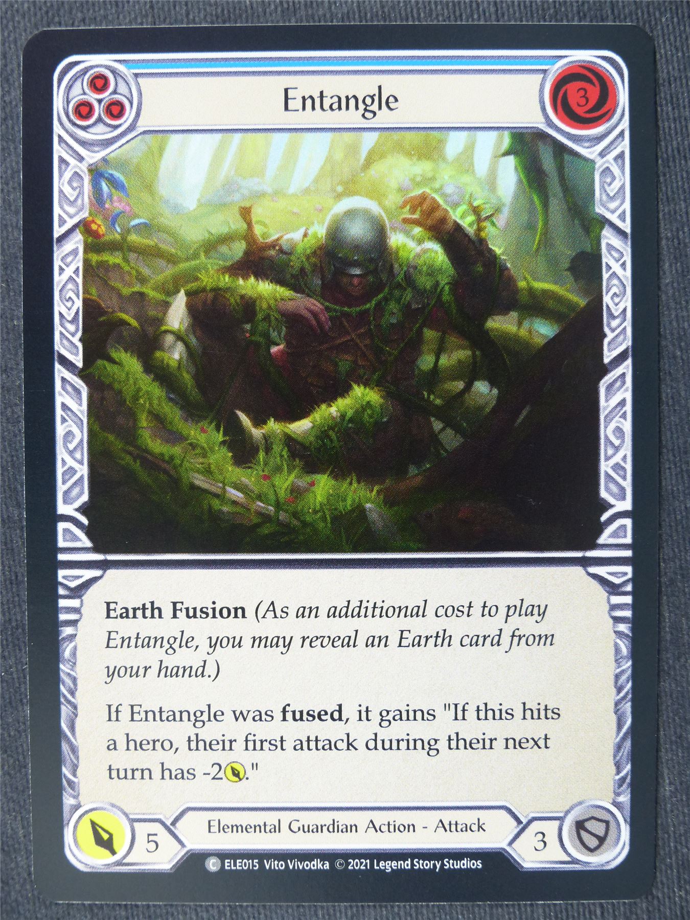 Entangle C Foil Blue - 1st Ed Tales of Aria - Flesh and Blood