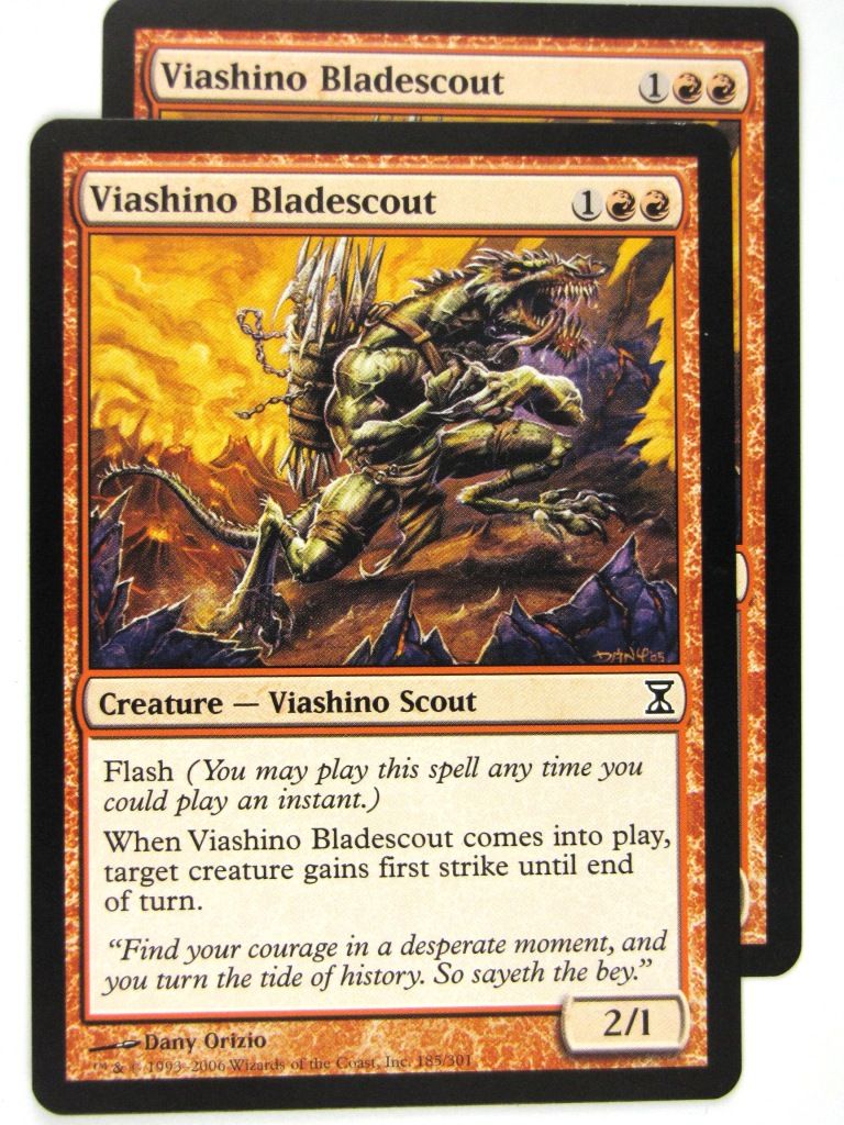 MTG Magic: The Gathering Cards: VIASHINO BLADESCOUT x2: TSP